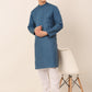 Men's Cotton Solid Kurta Pajama Sets ( JOKP 657Peacock )