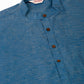 Men's Cotton Solid Kurta Pajama Sets ( JOKP 657Peacock )