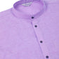 Men's Cotton Solid Kurta Pajama Set ( JOKP 657 Purple )