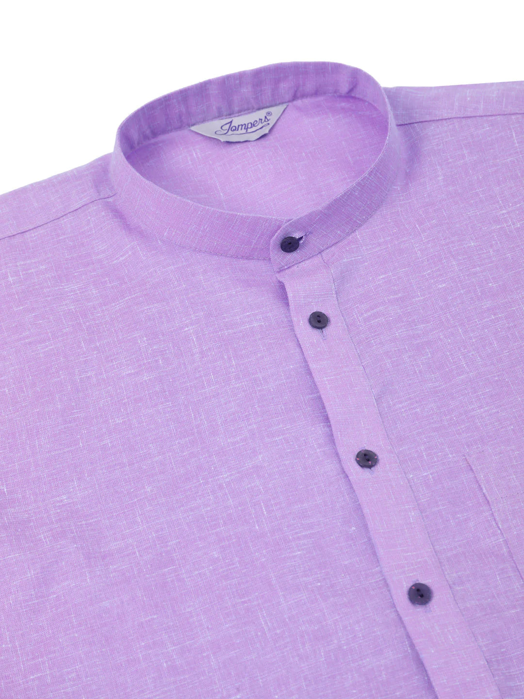 Men's Cotton Solid Kurta Pajama Set ( JOKP 657 Purple )