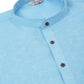 Men's Cotton Solid Kurta Pajama Set ( JOKP 657 Sky )