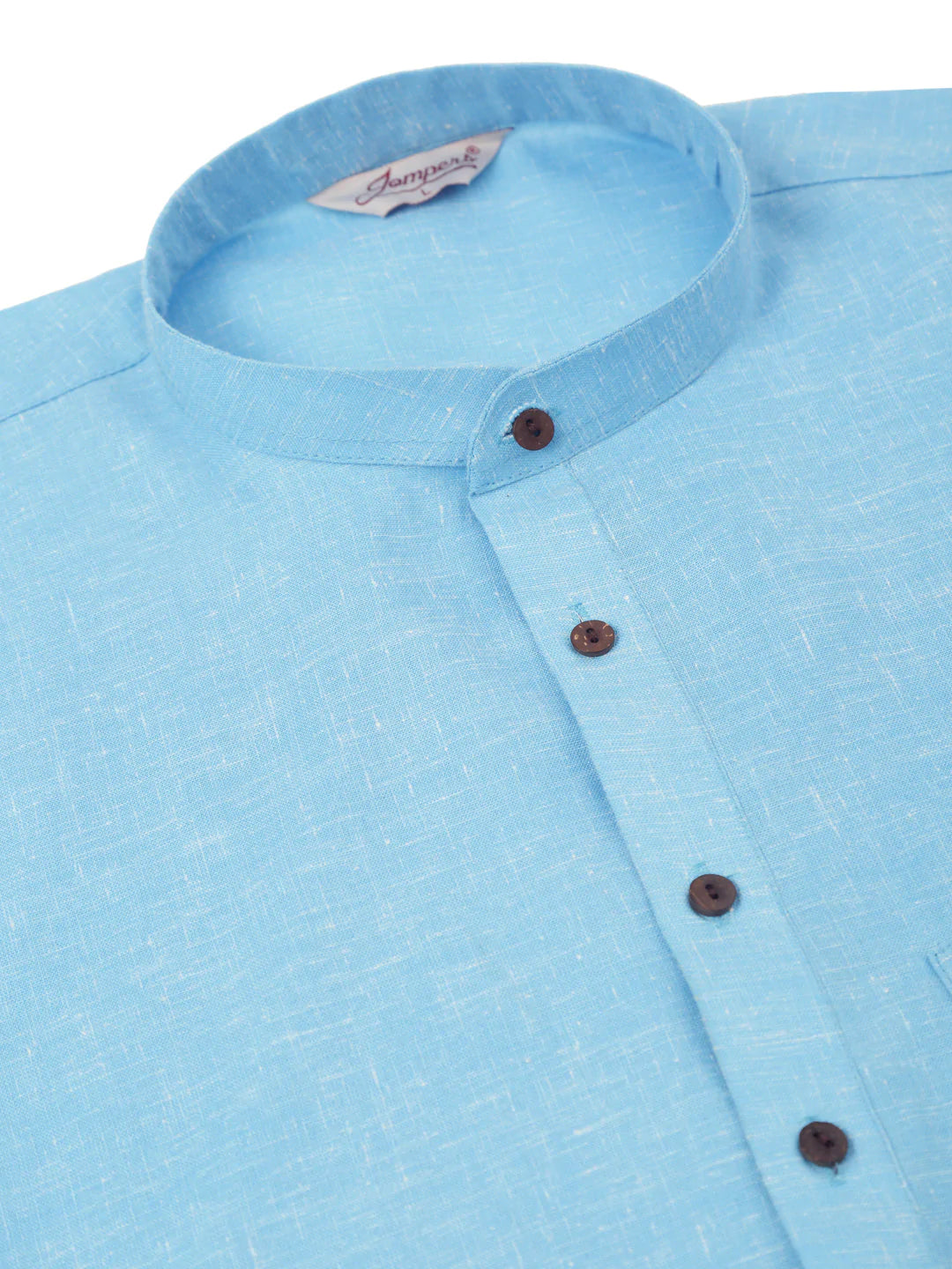 Men's Cotton Solid Kurta Pajama Set ( JOKP 657 Sky )
