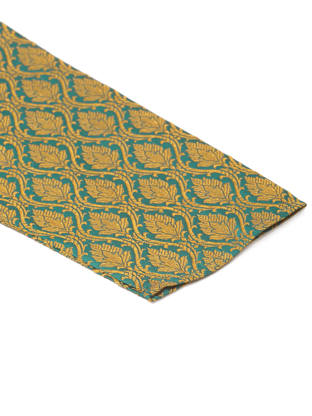 Men's Woven Design Jacquard Kurta Pyjama ( JOKP 658 Green )
