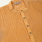 Men's Silk Blend Sequence Embroidered Kurta Pyjama Set ( JOKP 661 Beige )