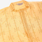 Men's Silk Blend Collar Embroidered Kurta Pyjama Set ( JOKP 665 Golden )