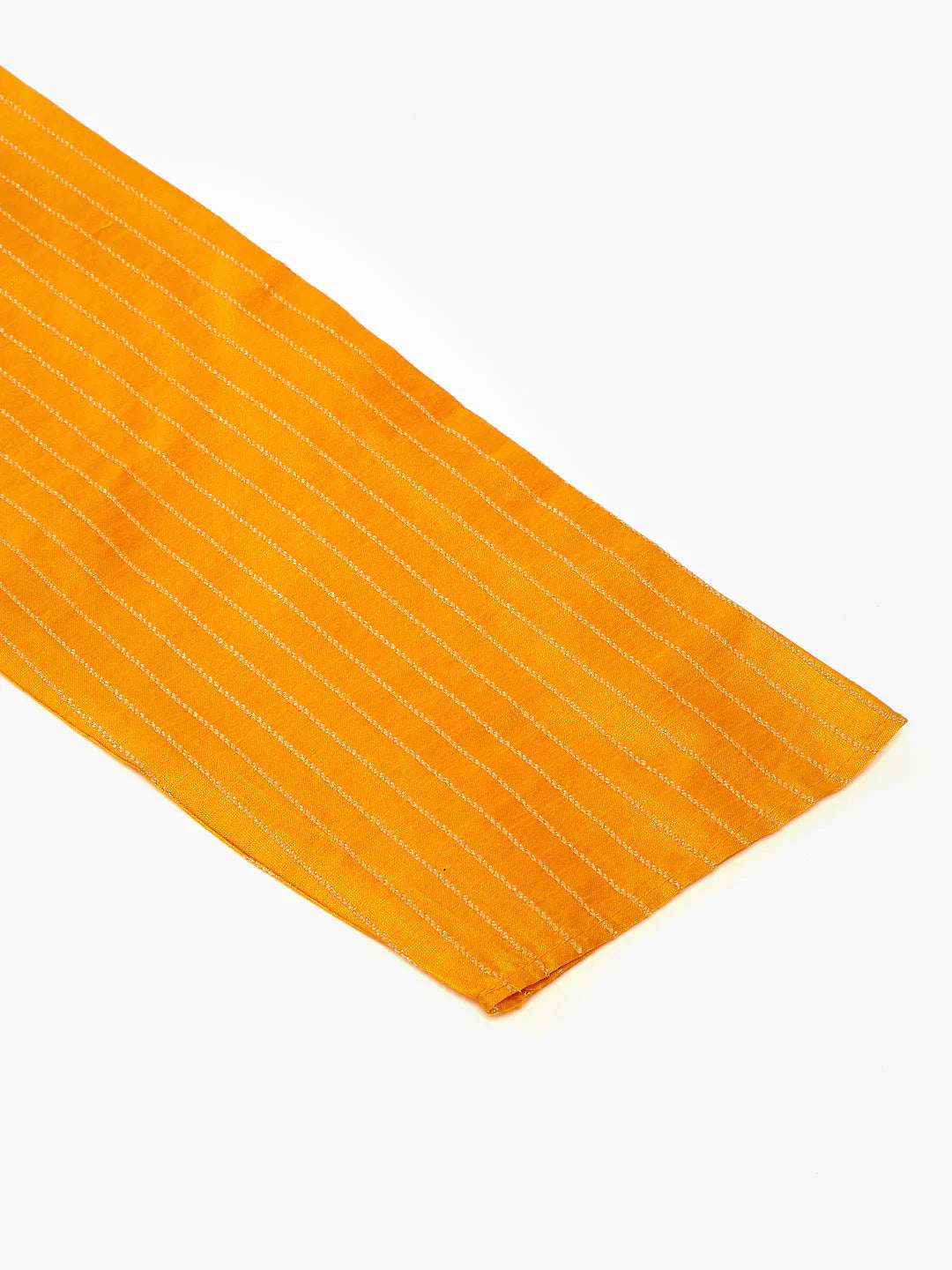 Men Mustard Striped Pleated Chikankari Kurta pyjama Set ( JOKP 666 Mustard )