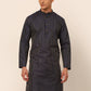 Men Navy Blue Striped Pleated Chikankari Kurta Only ( KO 666 Navy )