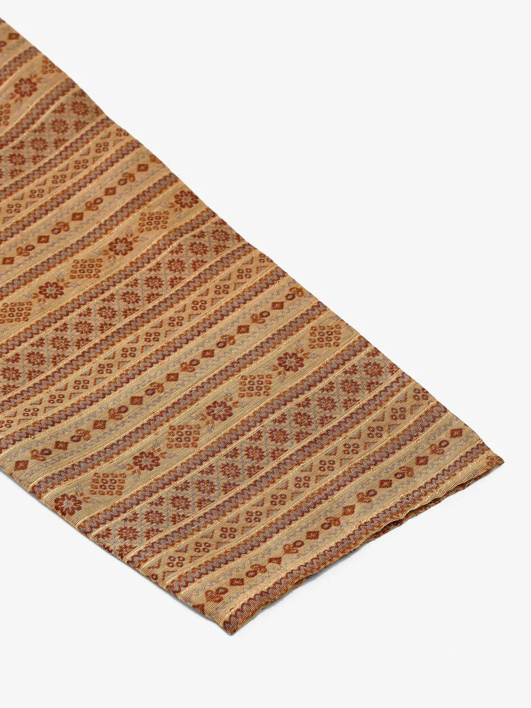 Men Printed Sequinned Kurta Only ( KO 668 Brown )