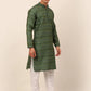 Men Printed Sequinned Kurta Only ( KO 668 Green )