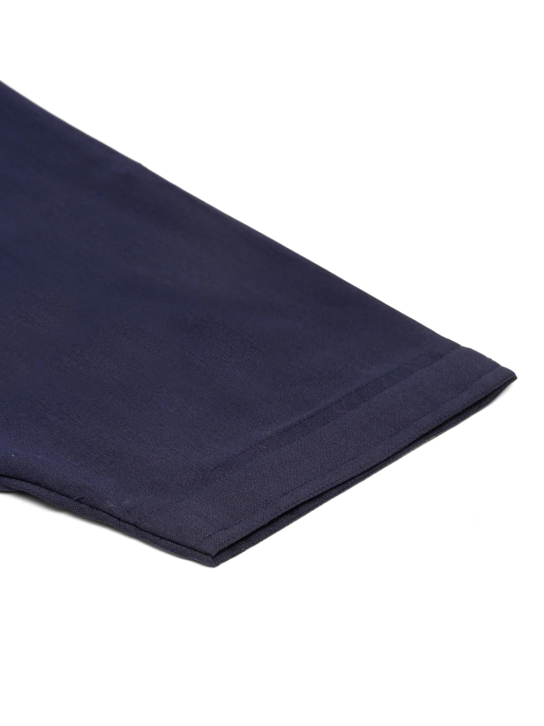 Men Navy Cotton Solid Pathani Kurta with Salwar ( JOKP 670 Navy )
