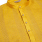 Jompers Men's Mustard Embroiderd Kurta Pajama ( JOKP 671 Mustard )