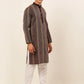 Jompers Men's Purple Embroiderd Kurta Pajama ( JOKP 671 Purple )