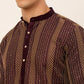 Jompers Men's Purple Embroiderd Kurta Pajama ( JOKP 671 Purple )