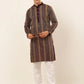 Jompers Men's Purple Embroiderd Kurta Pajama ( JOKP 671 Purple )