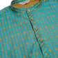Jompers Men's Blue Embroidered Kurta Payjama Sets ( JOKP 676 Blue )