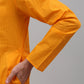 Men's Mustard Cotton Striped Kurta Payjama Sets