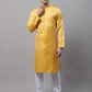 Men Ethnic  Yellow Woven Design Kurta with Pyjamas