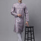 Men's Blue Digital Printed Kurta Pyjama Set
