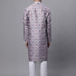 Men's Blue Digital Printed Kurta Pyjama Set