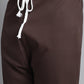 Men's Coffee Brown Cotton Solid Pathani Kurta with Salwar