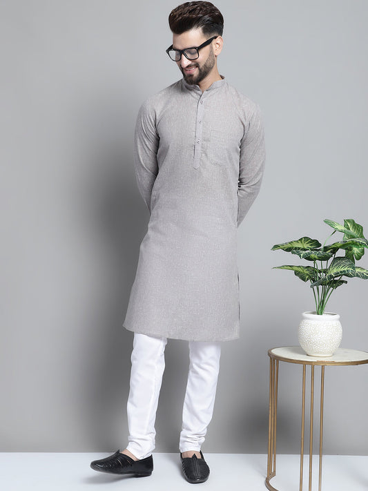 Men's Solid Pure Cotton Kurta With Pyjamas