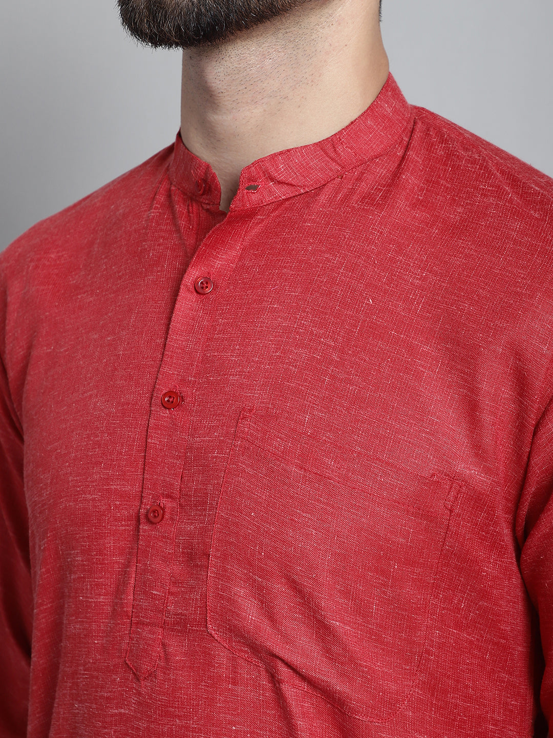 Men's Solid Pure Cotton Kurta With Pyjamas