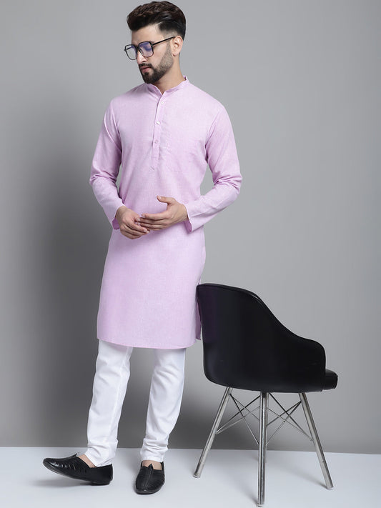 Men's Solid Pure Cotton Kurta With Pyjamas