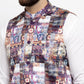 Jompers Men's Solid Cotton Kurta Pajama with Printed Waistcoat ( JOKP WC 4058 Purple-W )