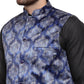 Jompers Men's Solid Cotton Kurta Pajama with Printed Waistcoat ( JOKP WC 4061 Blue-B )