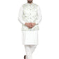 Jompers Men's Solid Cotton Kurta Pajama with Printed Waistcoat ( JOKP WC 4062 LIme-W )