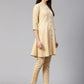 Jompers Women Beige Solid Kurta with Trousers & Dupatta (JOKS 1309 Beige)