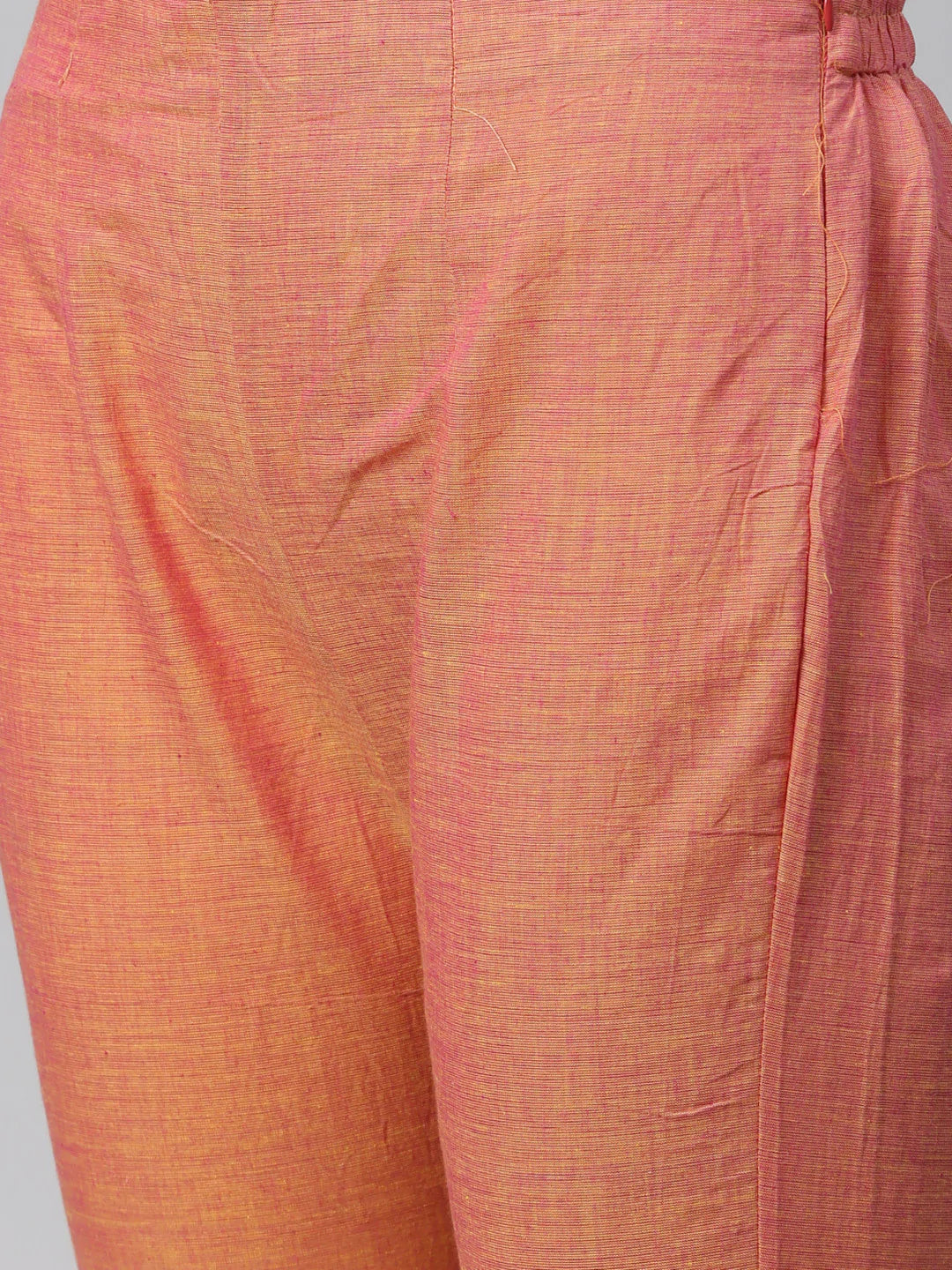 Jompers Women Pink Yoke Design Kurta with Trousers (JOKS 1321 Pink)
