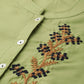 Women Green Embroidered Detail Kurta with Trousers ( JOKS 1326 Green )