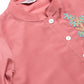 Jompers Women Pink Embroidered Solid Kurta with Trousers (JOKS 1326 Pink)
