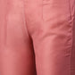 Jompers Women Pink Embroidered Solid Kurta with Trousers (JOKS 1326 Pink)