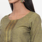 Jompers Women Mustard Solid Kurta with Trousers & Dupatta (JOKS D10B 1321 Mustard)