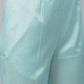 Women Turquoise Blue Embroidered Regular Sequinned Kurta with Trousers & Dupatta ( JOKS D19Peach 1383 Sky )