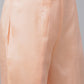 Women Peach Embroidered Regular Sequinned Kurta with Trousers & Dupatta ( JOKS D19Yellow 1383 Peach )