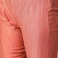 Jompers Women Rust Orange & Beige Self-Striped Kurta with Trousers & Dupatta ( JOKS D1O 1310 Orange )