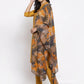 Jompers Women Yellow Self-Striped Kurta with Trousers & Gorgette Dupatta ( JOKS D2Y 1310 Yellow )