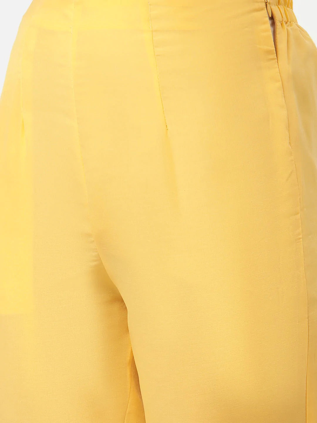 Women Yellow Embroidered Regular Kurta with Trousers & With Dupatta ( JOKS D30 1361 Yellow )