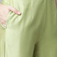 Women Green Embroidered Regular Kurta with Trousers & With Dupatta ( JOKS D30 1361 Green )