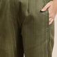 Gotta Patti Kurta with Trousers & With Dupatta ( JOKS D34W 1466 Green )