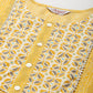 Printed Gotta Patti Kurta with Trousers & Dupatta ( JOKS D36W 1470 Yellow )