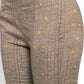 Women Grey Striped Kurta with Trousers & Green Printed Dupatta ( JOKS D5G 1317 Grey )