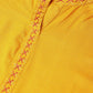 Jompers Women Mustard Embroidered Straight Kurta ( JOK 1294 Mustard )
