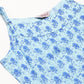 Jompers Women Blue Printed Straight Kurta (JOK 1323 Blue)