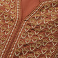 Jompers Women Brown Embroidered Yoke Design A-Line Kurta ( JOK 1352 Brown)