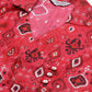 Jompers Women Coral Red & Black Ethnic Motifs Printed Angrakha Anarkali Kurta ( JOK 1374 Pink )