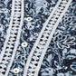 Jompers Women Navy Blue & Off White Ethnic Motifs Printed Kurta ( JOK 1375 Blue )